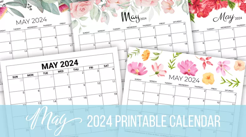 May 2024 Calendar | Free Printable with Holidays