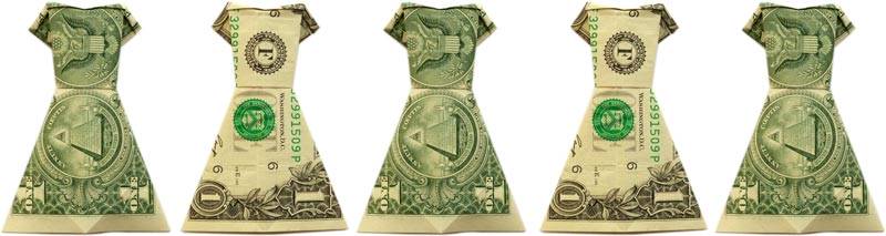 Ongebruikt Money Origami Dress - Folding Instructions with Photos & Video ZI-85