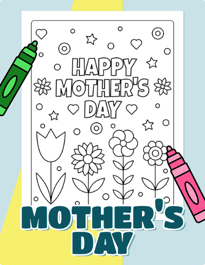 Mothers Day Coloring Pages