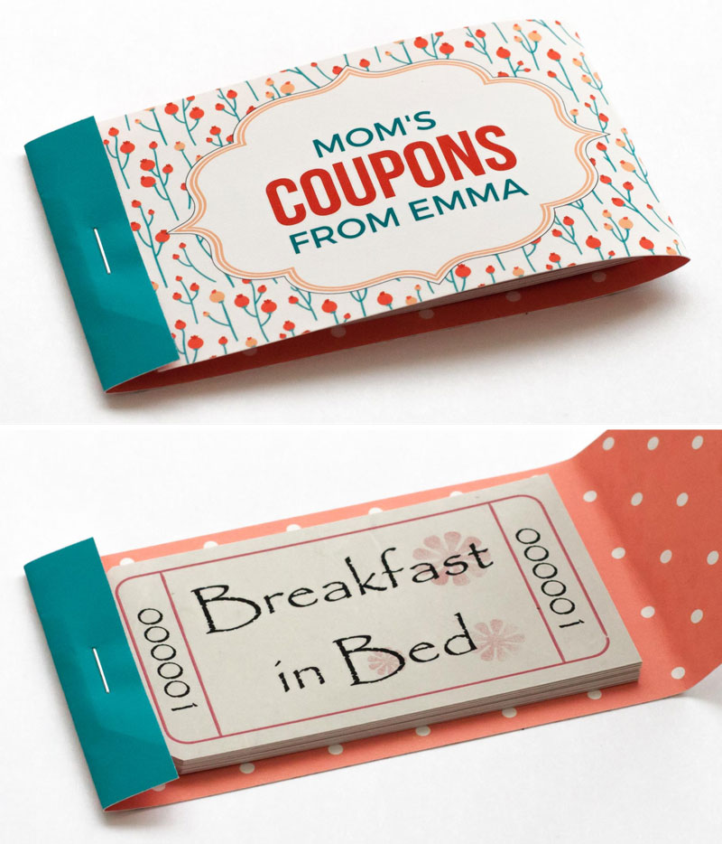 mothers day coupons blossoms booklet