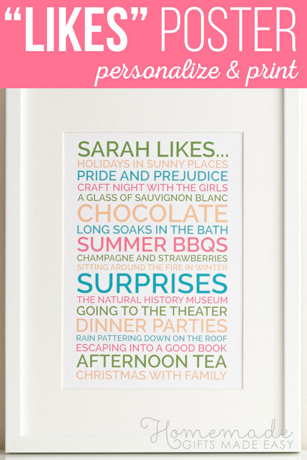 Create a personalised Likes Poster in minutes using our online tool