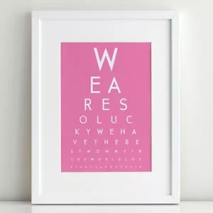 mothers day eye chart