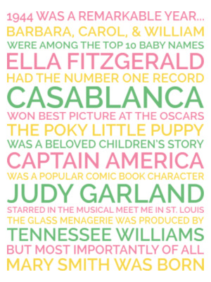 personalized 80th birthday poster preview