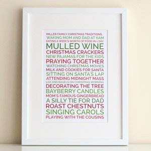 christmas traditions poster