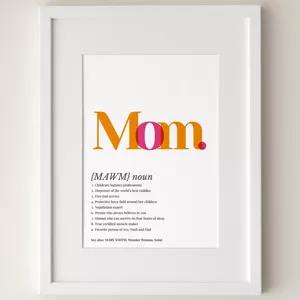 mom definition poster