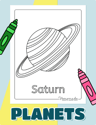 Planet Coloring Pages