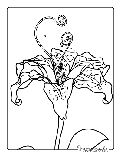 Rapunzel Coloring Pages Easy Sundrop Tangled Flower Drawing