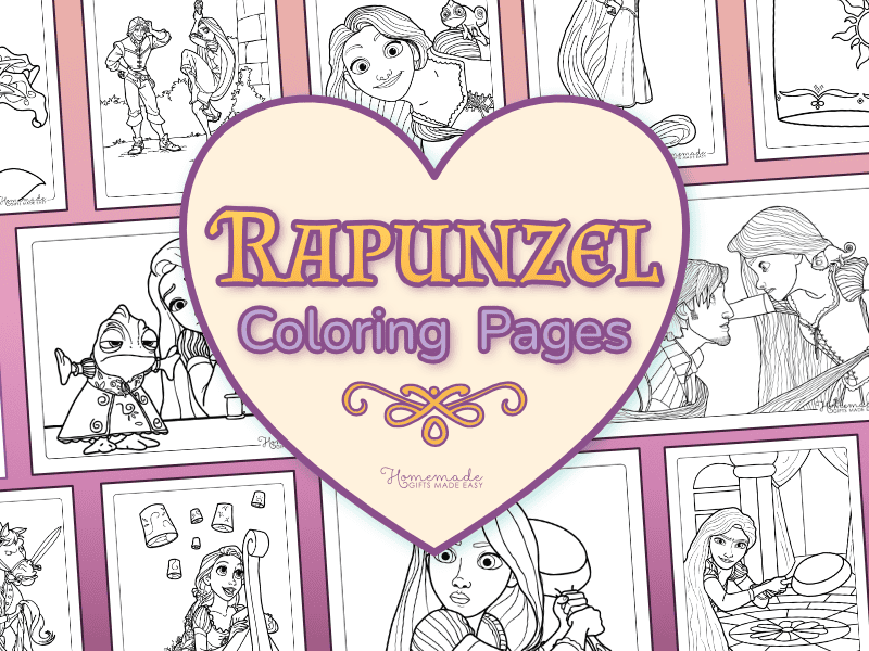 Rapunzel Coloring Pages for kids and adults
