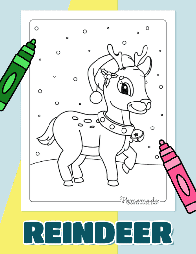 Reindeer Coloring Pages