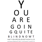 60th birthday gag gifts eye chart
