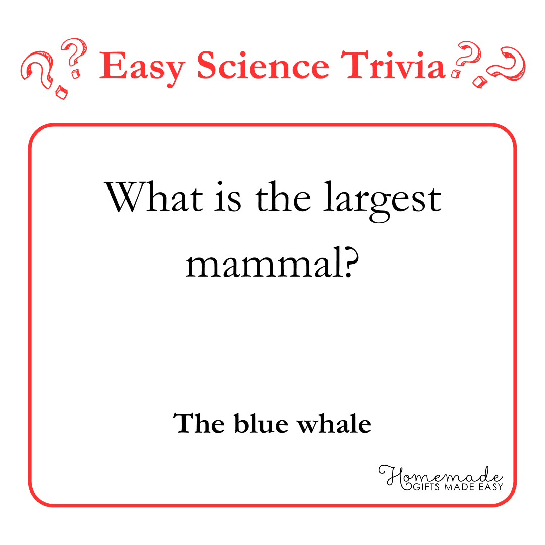 Science Trivia Questions