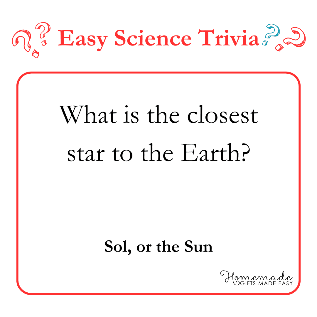 Science Trivia Questions