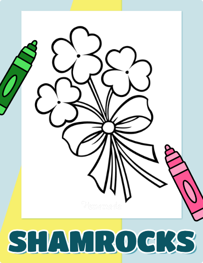 Shamrock Coloring Page