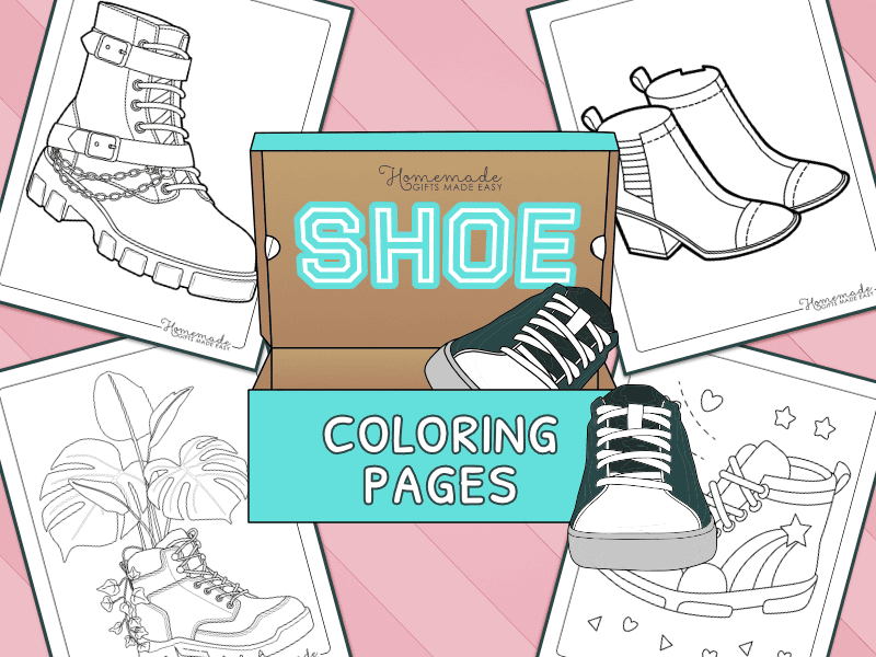 Free printable shoe coloring pages
