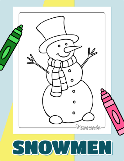 Snowman Coloring Pages