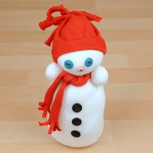 sock snowman thumb