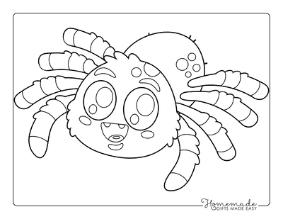 Spider Coloring Pages Cute Easy Lucas the Spider Coloring Page for Kids