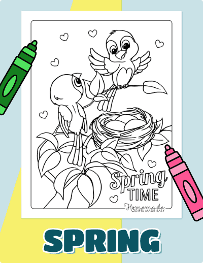 Spring Coloring Pages