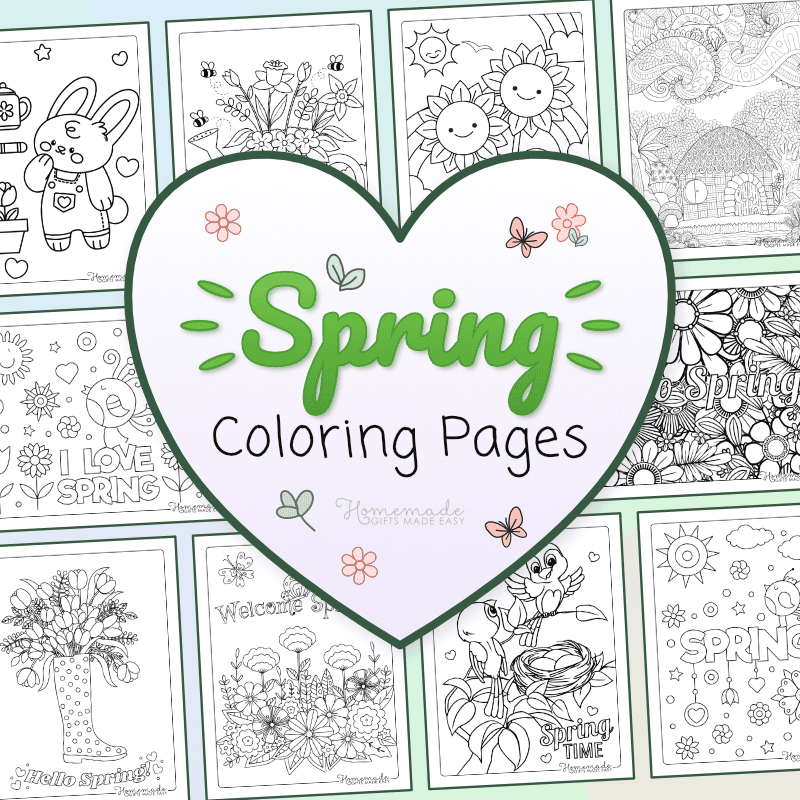 Free printable Spring coloring pages