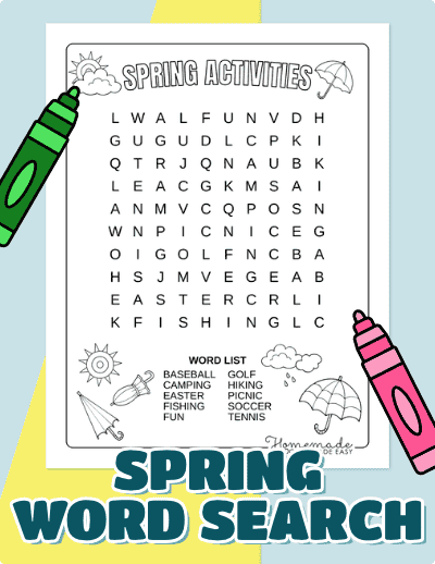 Spring Word Search