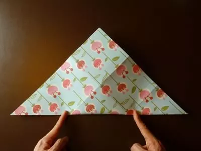 origami envelope fold in half diagonally