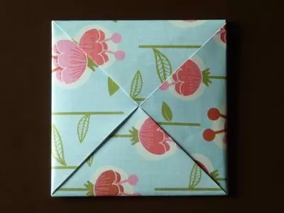 origami envelope tuck in last corner of pinwheel