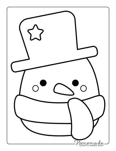 Squishmallow Coloring Pages Cute Christmas Squishmallows Snowman Squishmallow
