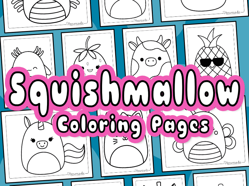 free cute printable squishmallow coloring pages for kids and adults