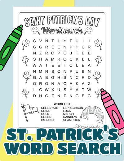 St Patricks Day Word Search
