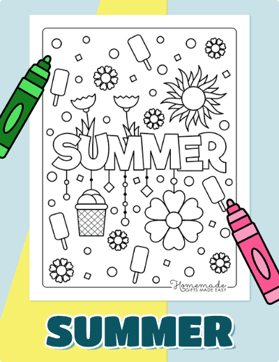 Summer Coloring Pages