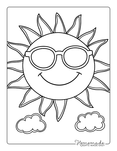 Free Printable Sun Coloring Pages for Kids and Adults