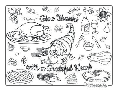 Thanksgiving Coloring Pages Turkey Wine Harvest Fall Leaves