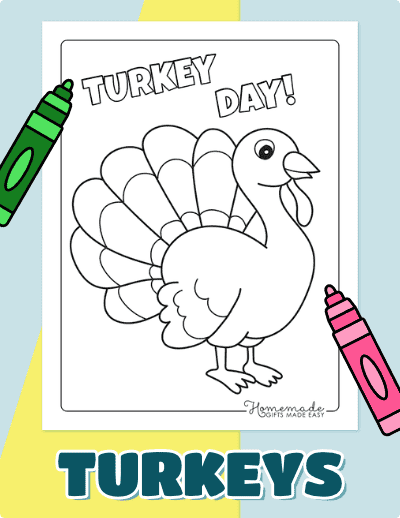 Turkey Coloring Pages