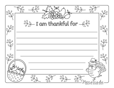 Turkey Coloring Pages Worksheet I Am Thankful for