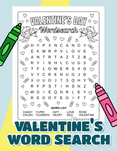 Valentines Day Word Search