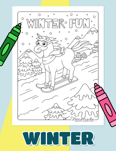 Winter Coloring Pages
