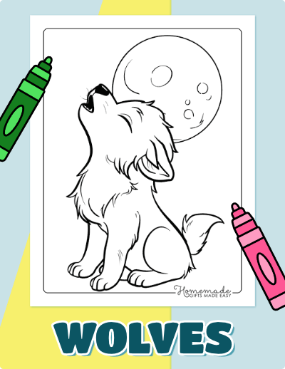 Wolf Coloring Pages