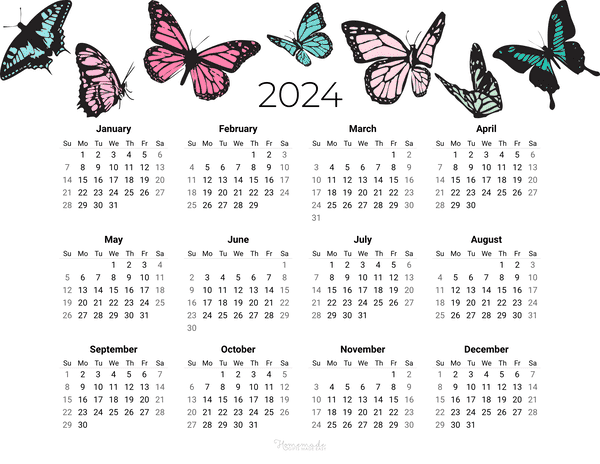 2024 Full Year Calendar Printable Pdf File Holidays Calendar 2024