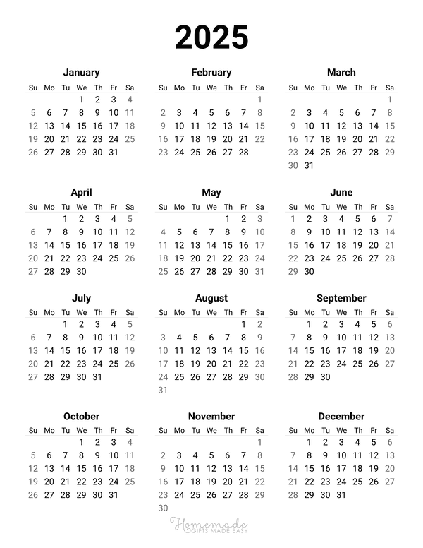 2025-calendar-templates-and-images